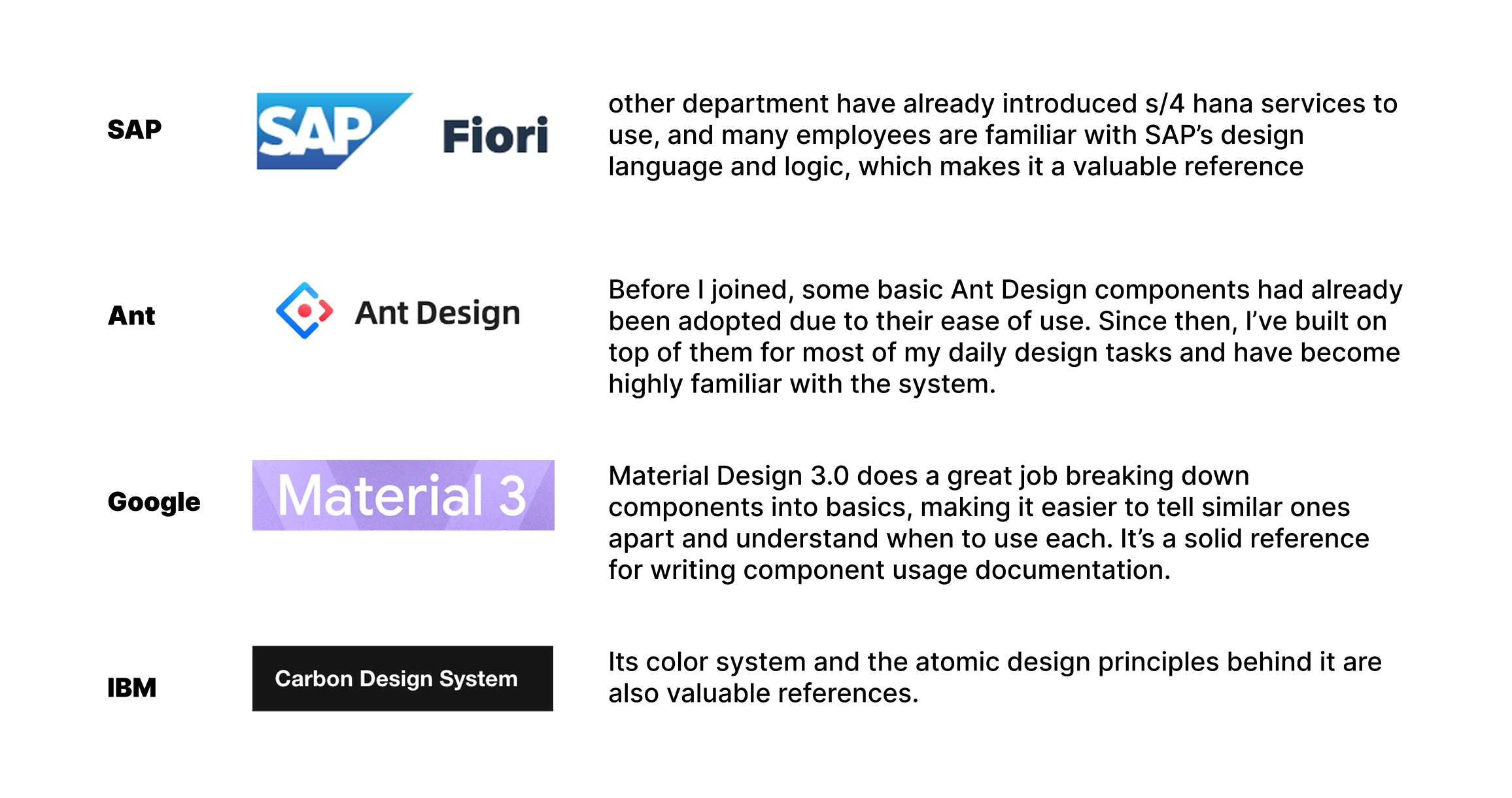 Design System Comparison